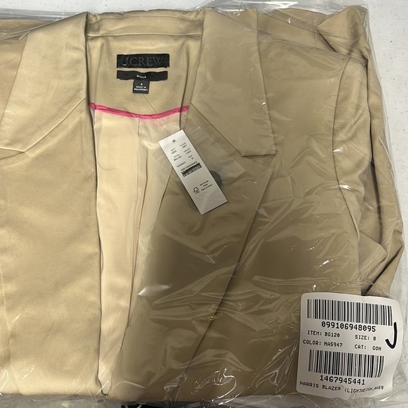 J Crew Willa blazer in lightweight chino Item BG120 - Picture 4 of 4